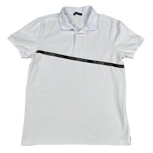 Cavalli Class Polo Shirt Mens Luxury Golf Business Casual Shirt Sz Large